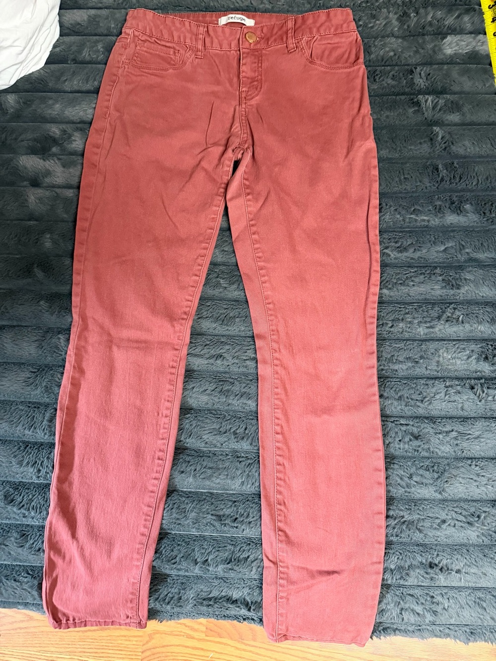 refuge Women's Dusty Rose Skinny Jeans
